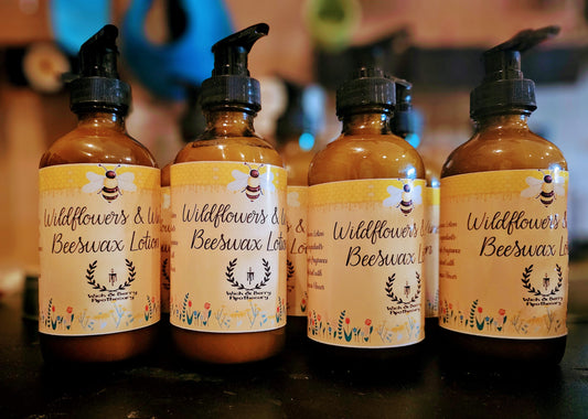 Beeswax Body Lotion Wildflower & Wine Scented